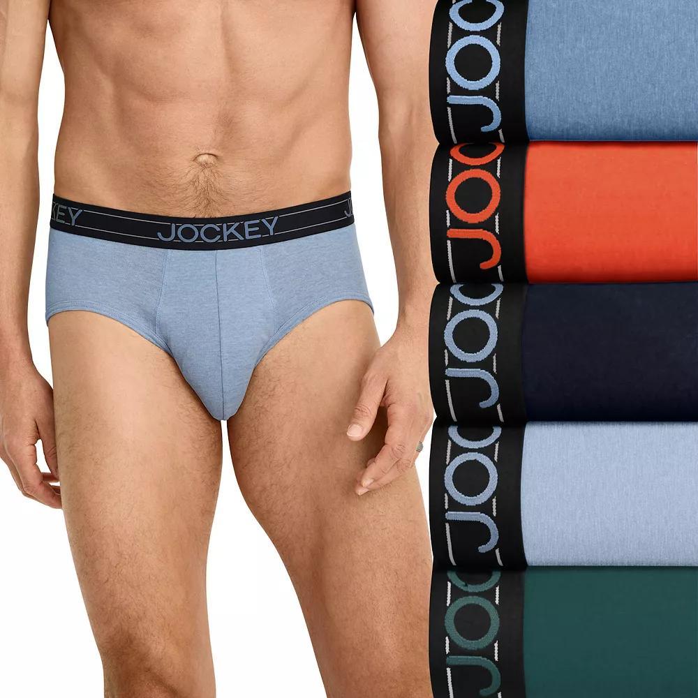 Men's Jockey® 5-Pack Cotton Blend Brief, Size: Large, Shower Team Product Image