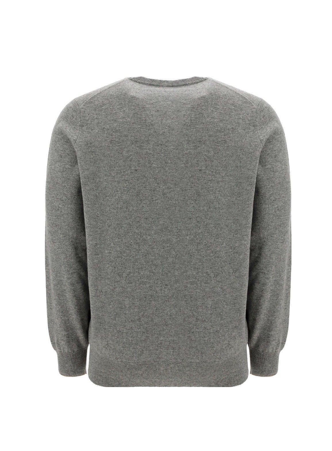 BRUNELLO CUCINELLI Crewneck Knit Sweater In Dark Grey Product Image