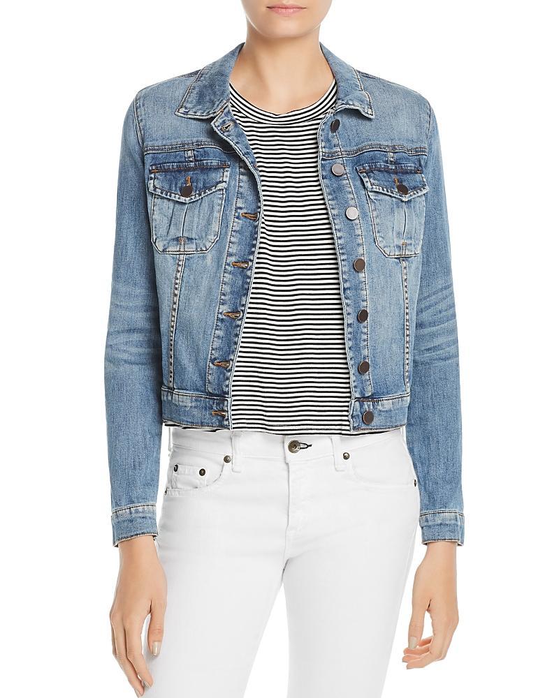KUT from the Kloth Amelia Jean Jacket (Empathetic/Medium Base Wash) Women's Jacket Product Image
