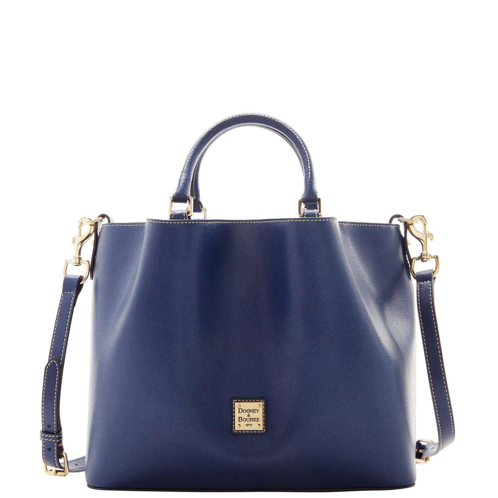 Dooney & Bourke Womens Saffiano Large Leather Barlow Bag in Off White Product Image