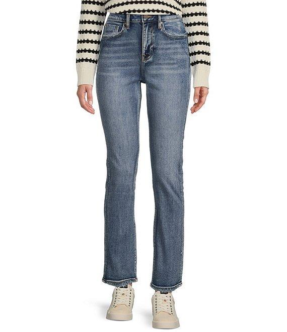 Vigoss Crosby High Rise Straight Fit Cropped Jeans Product Image