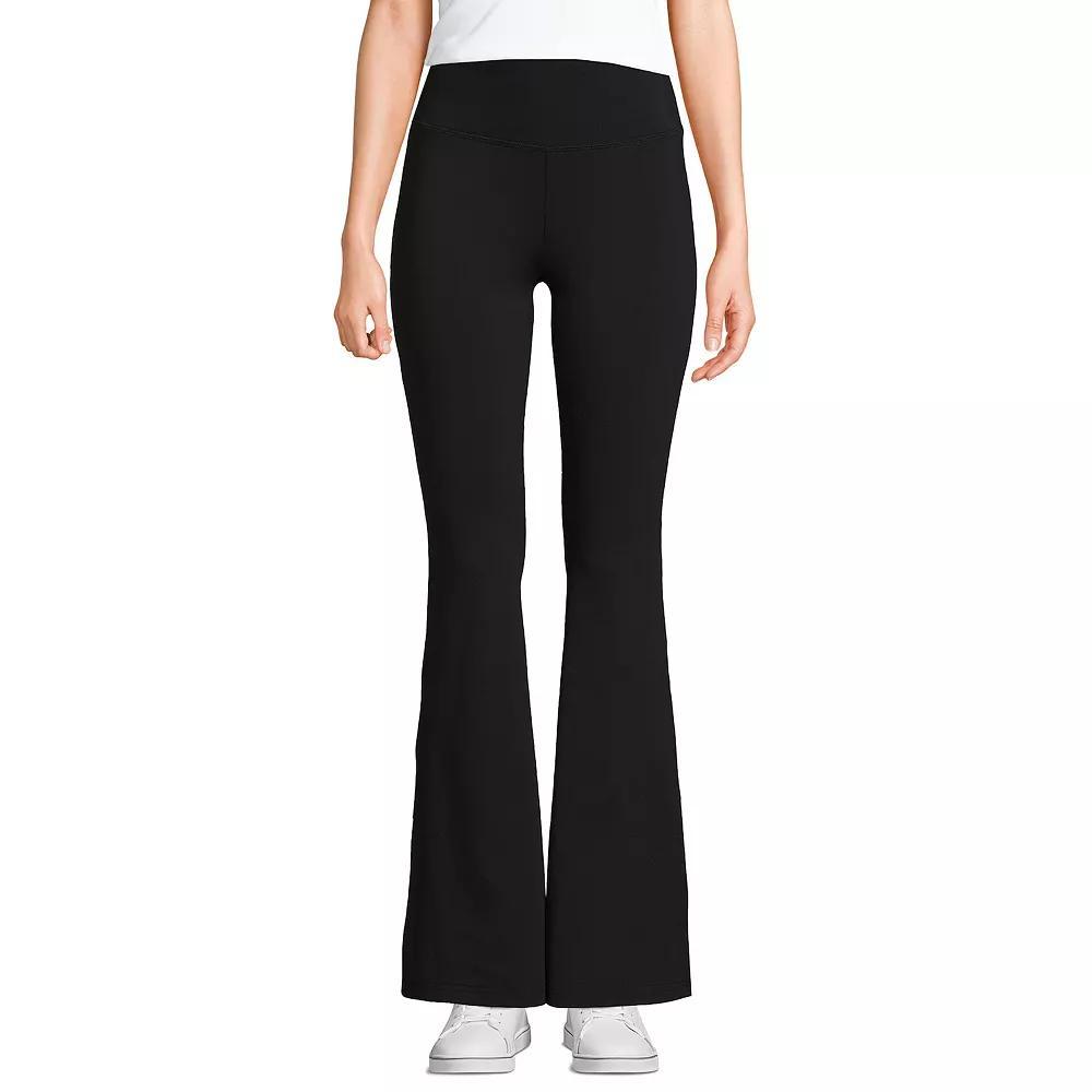 Women's Lands' End Active High Impact High-Rise Slim Flare Pants, Size: Medium, Grey Heather Product Image