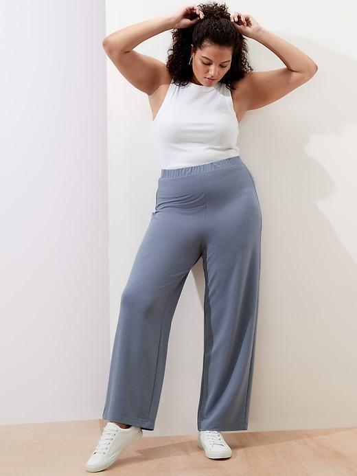 Knit Terry Straight Leg Pant Product Image