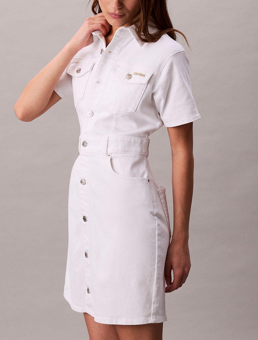 Denim Trucker Dress Product Image