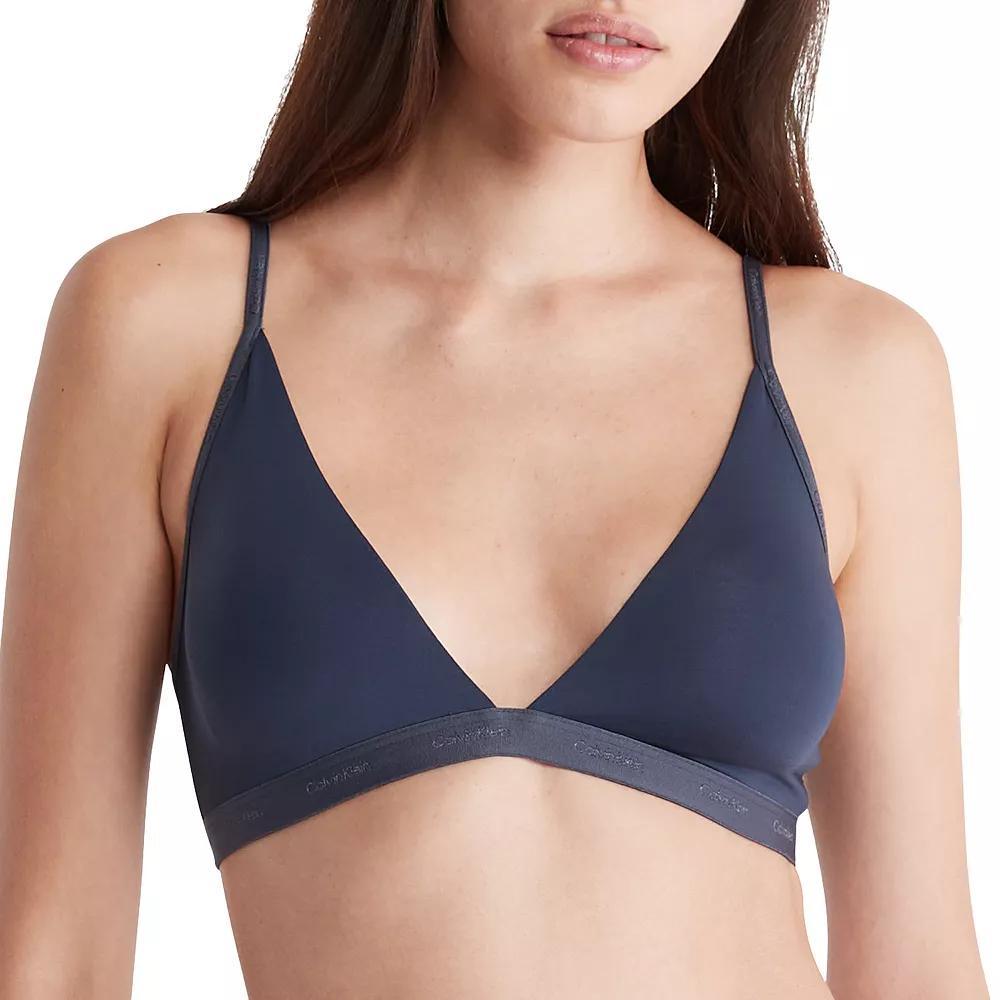 Women's Calvin Klein Form to Body Lightly Lined Bralette QF6758, Size: Small, Speakeasy Product Image