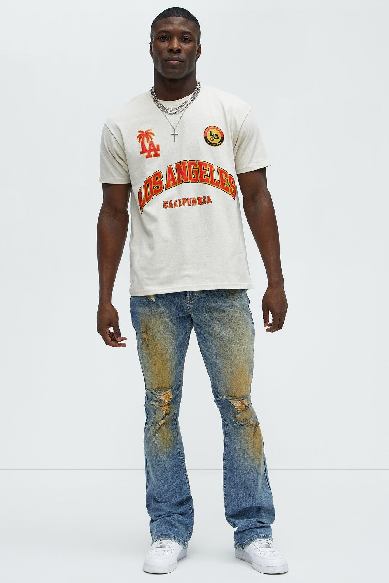 LA California Daily Short Sleeve Tee - Cream Product Image