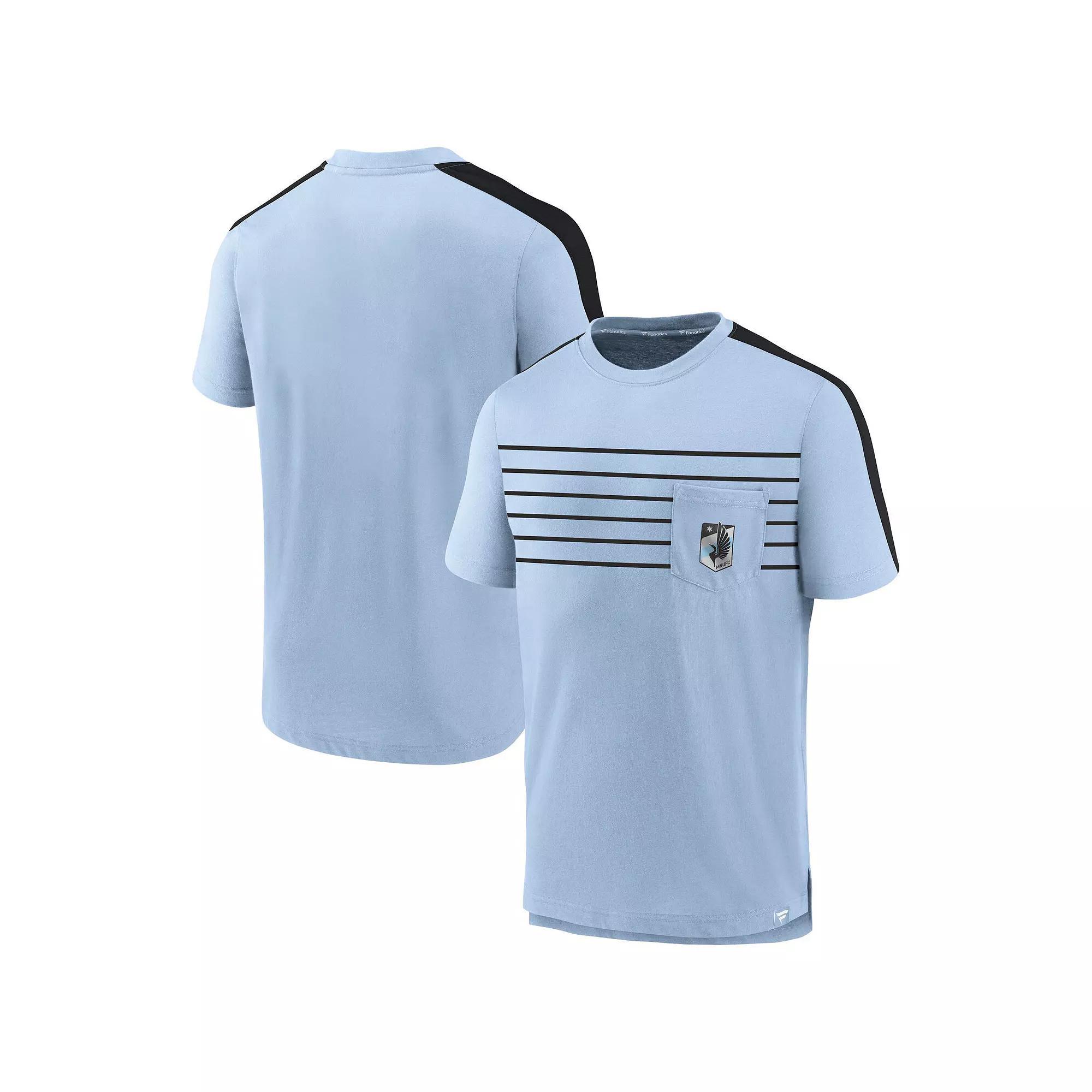 Men's Fanatics Branded Light Blue Minnesota United FC Pocket T-Shirt, Size: Small, Mfc Light Product Image