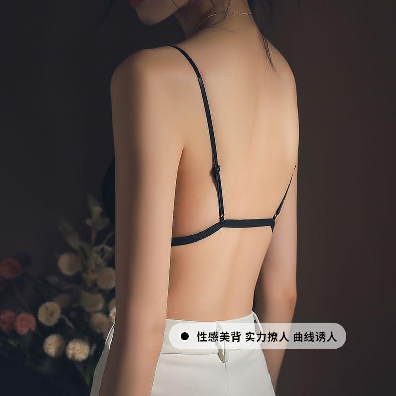 Plain Lace Wireless Bra Product Image
