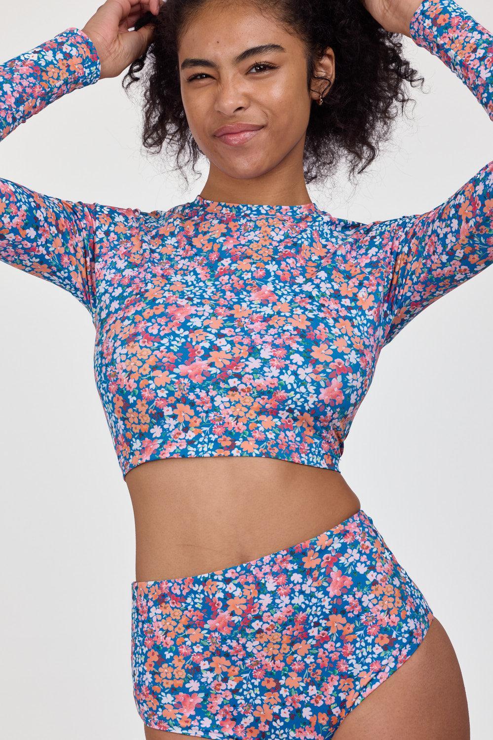 Sale Moana Long Sleeved Crop Rashguard Product Image
