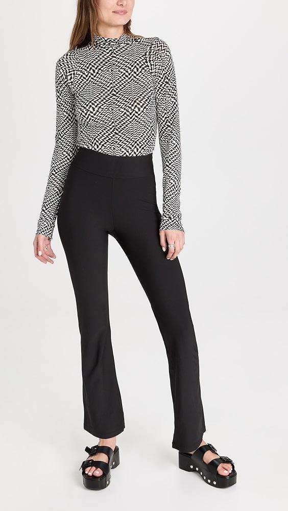 Plush Fleece-Lined Flare Leggings | Shopbop Product Image