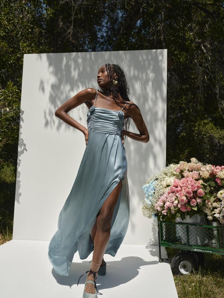 Winona Bridesmaid Gown — Blue Product Image