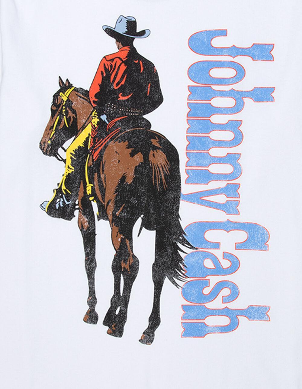 JOHNNY CASH Mens Boxy Tee - WHITE Product Image
