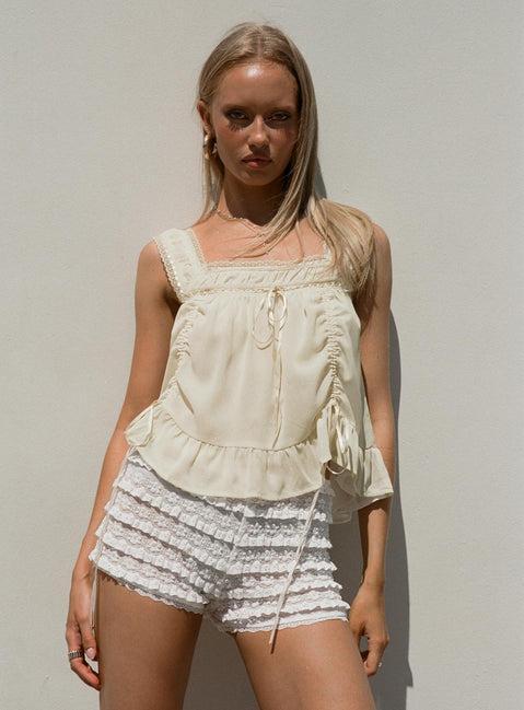 Eluisa Lace Top Cream Product Image