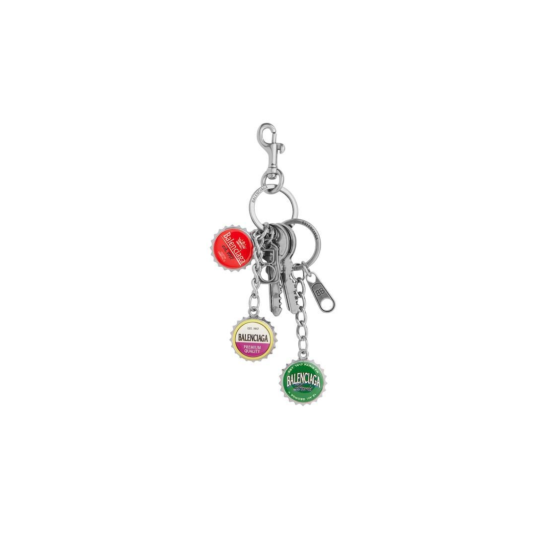 Men's Charm/keychain Bottle Caps  in Silver/multicolor Product Image