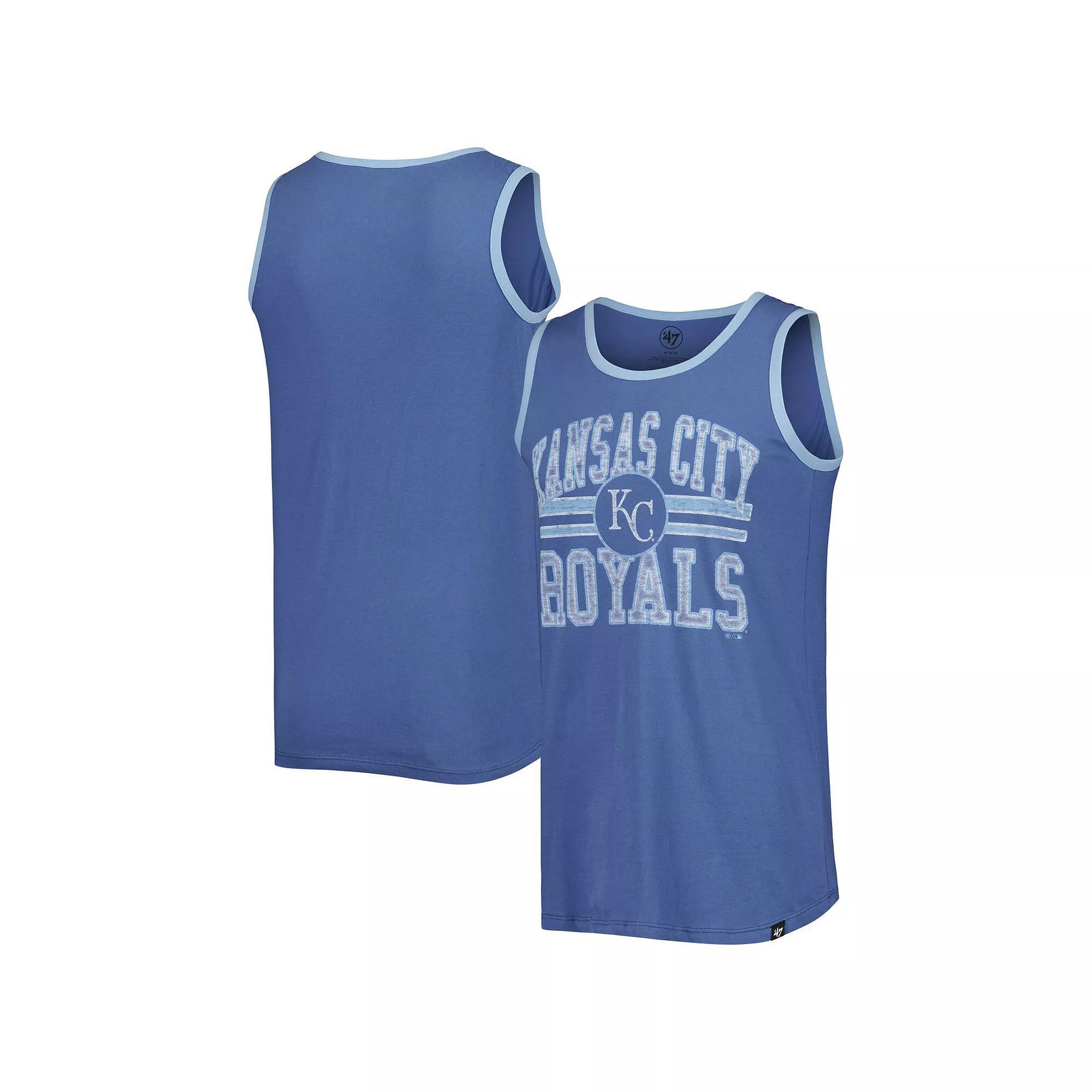 Men's '47 Royal Kansas City Royals Winger Franklin Tank Top, Size: Small, Blue Product Image