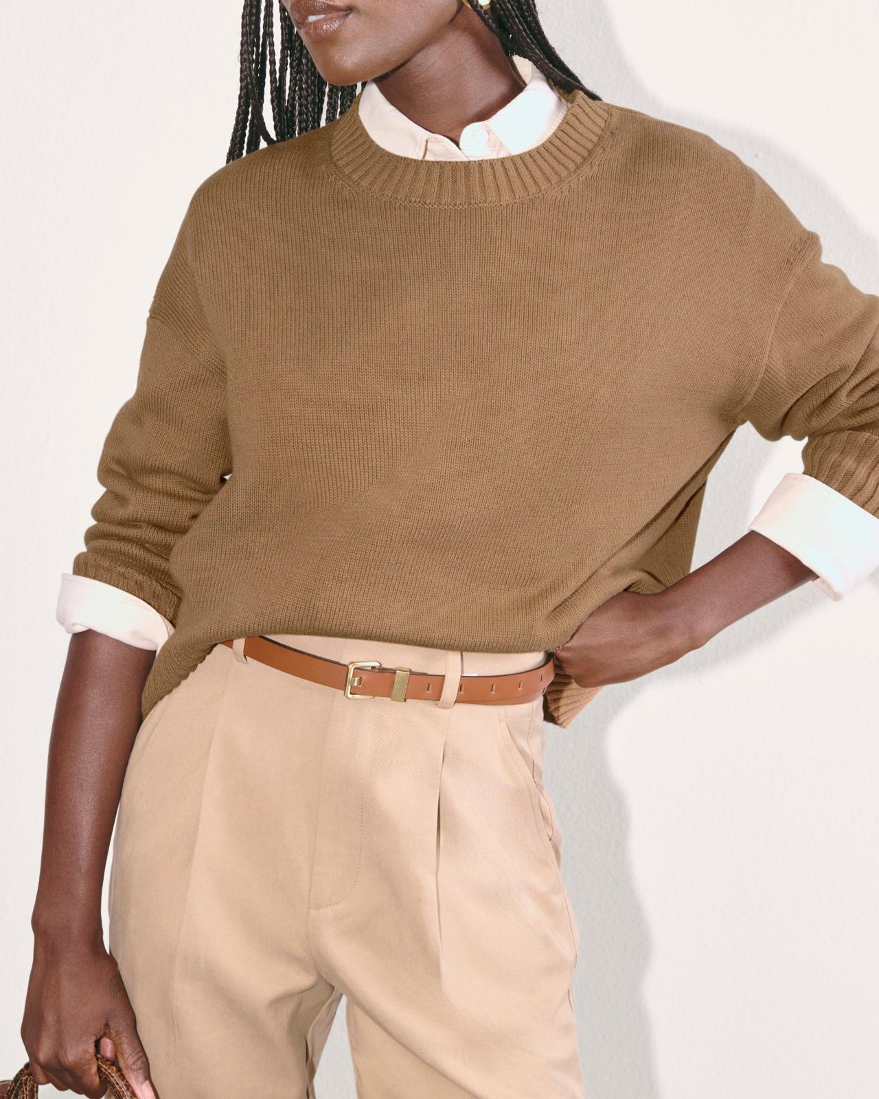The Boxy Sweater in Everyday Cotton Product Image