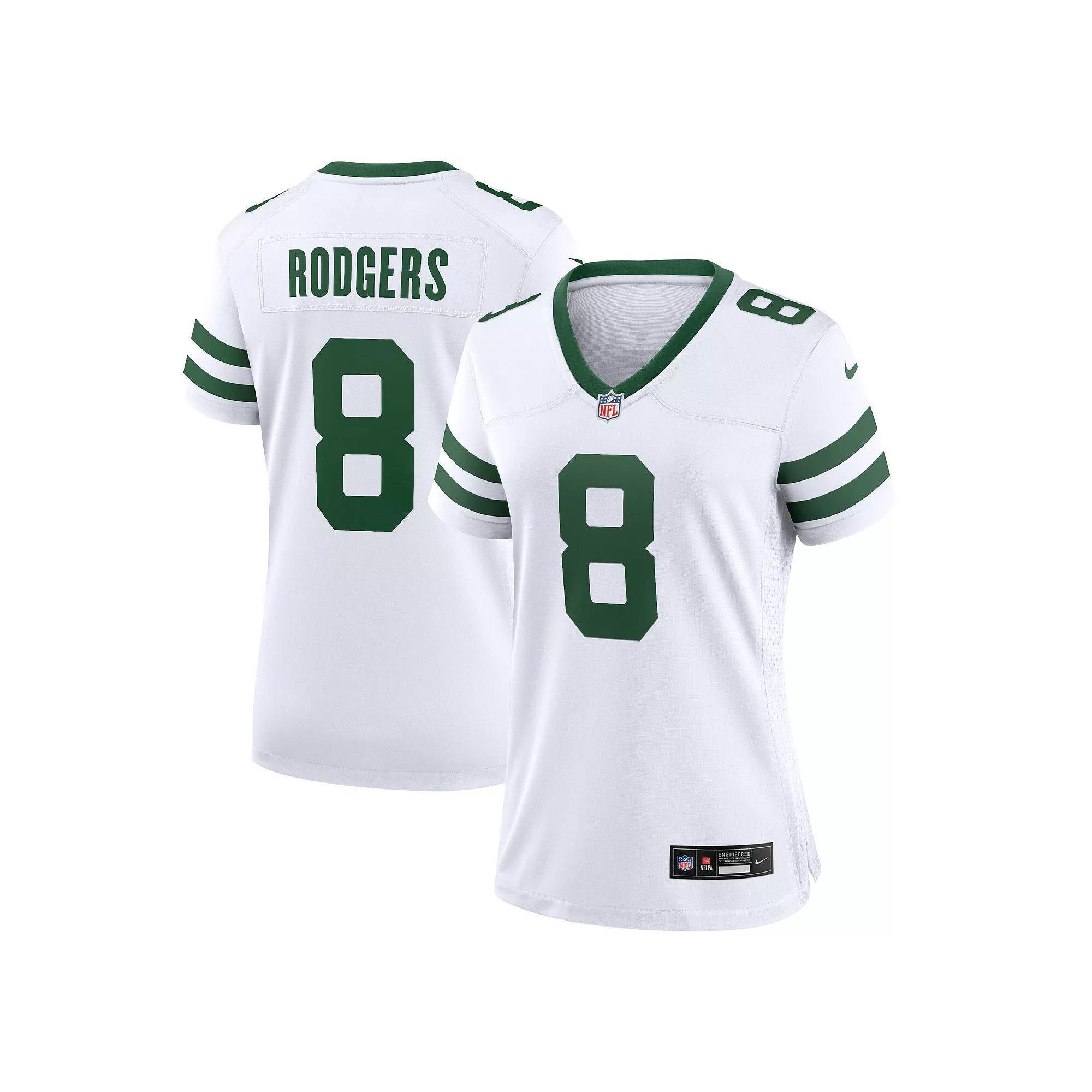 Women's Nike Aaron Rodgers Legacy White New York Jets Game Jersey, Size: Medium Product Image