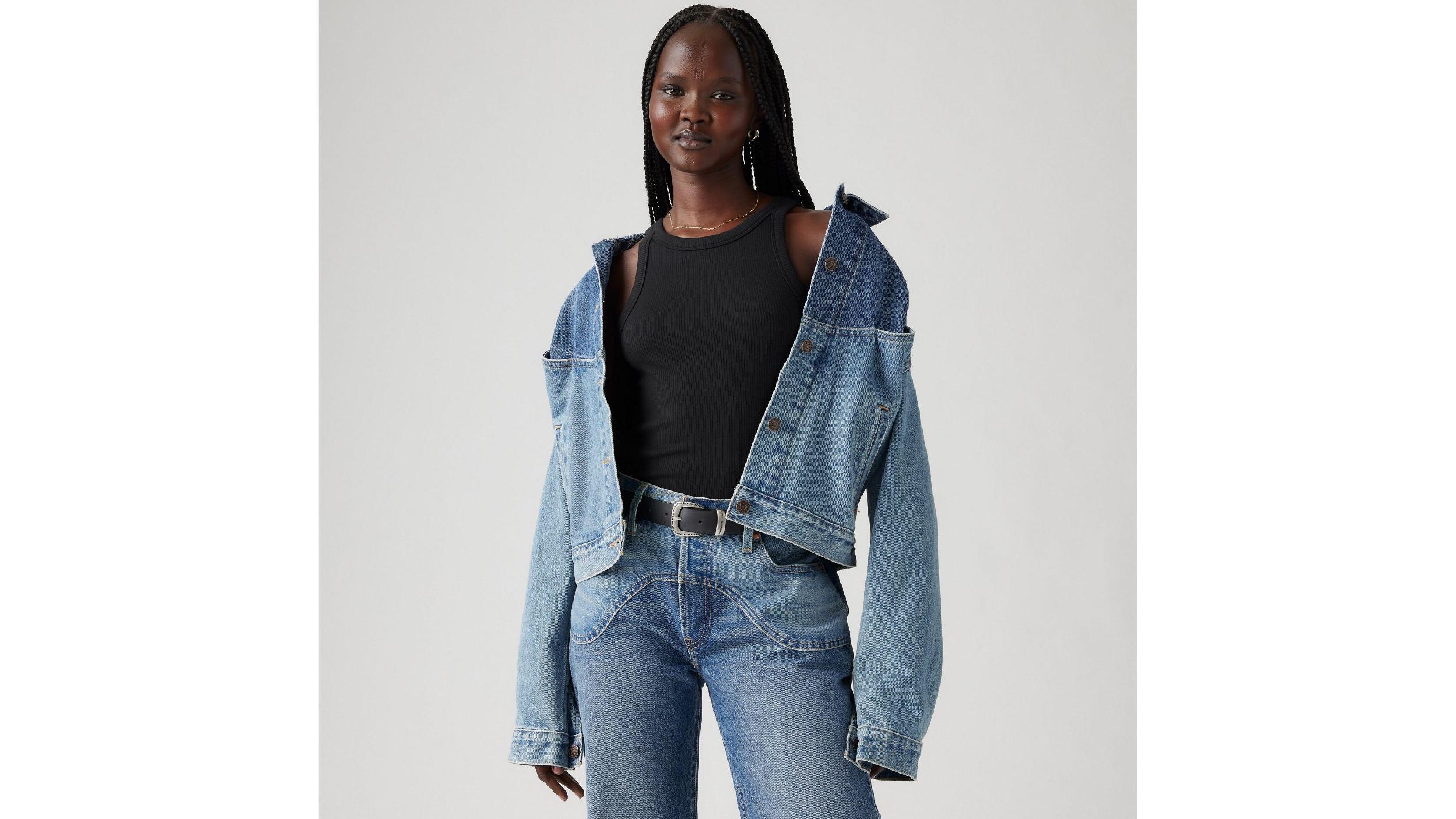 Shrunken '90s Western Trucker Jacket Product Image