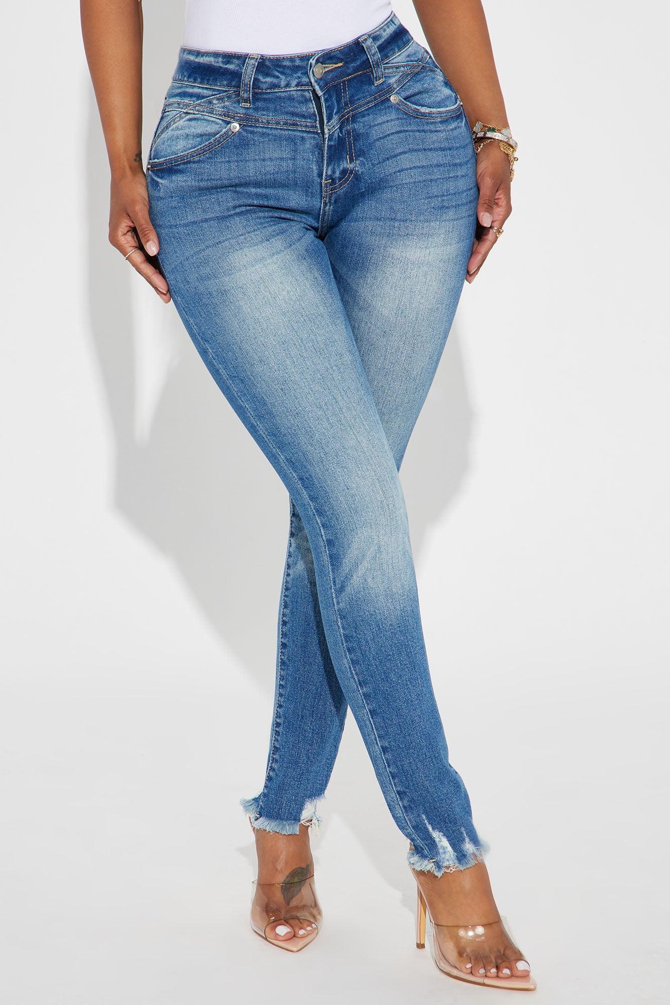 Left Him Behind Stretch Skinny Jeans - Medium Wash Product Image