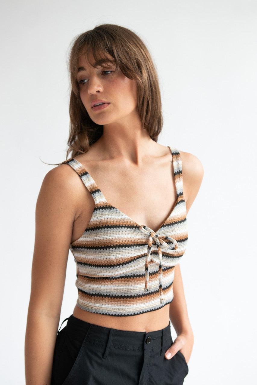 Crochet Stripe Shorts Product Image