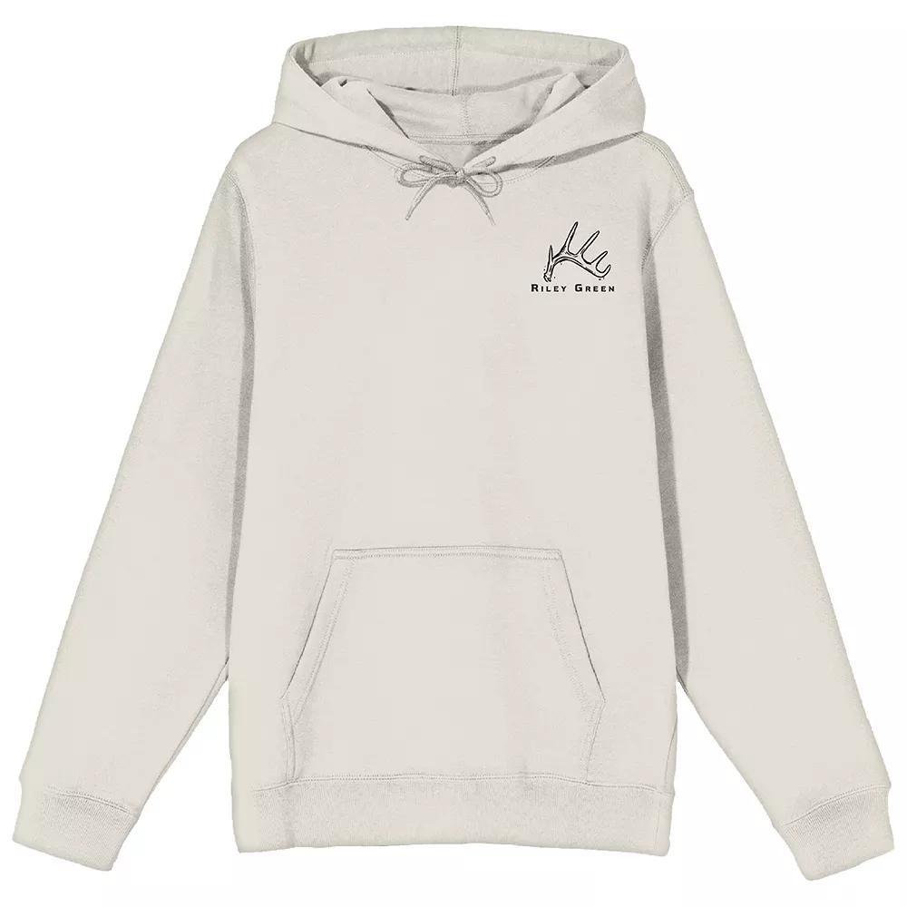 Men's Riley Green Cowboy Graphic Hoodie, Size: Medium, Off White Product Image