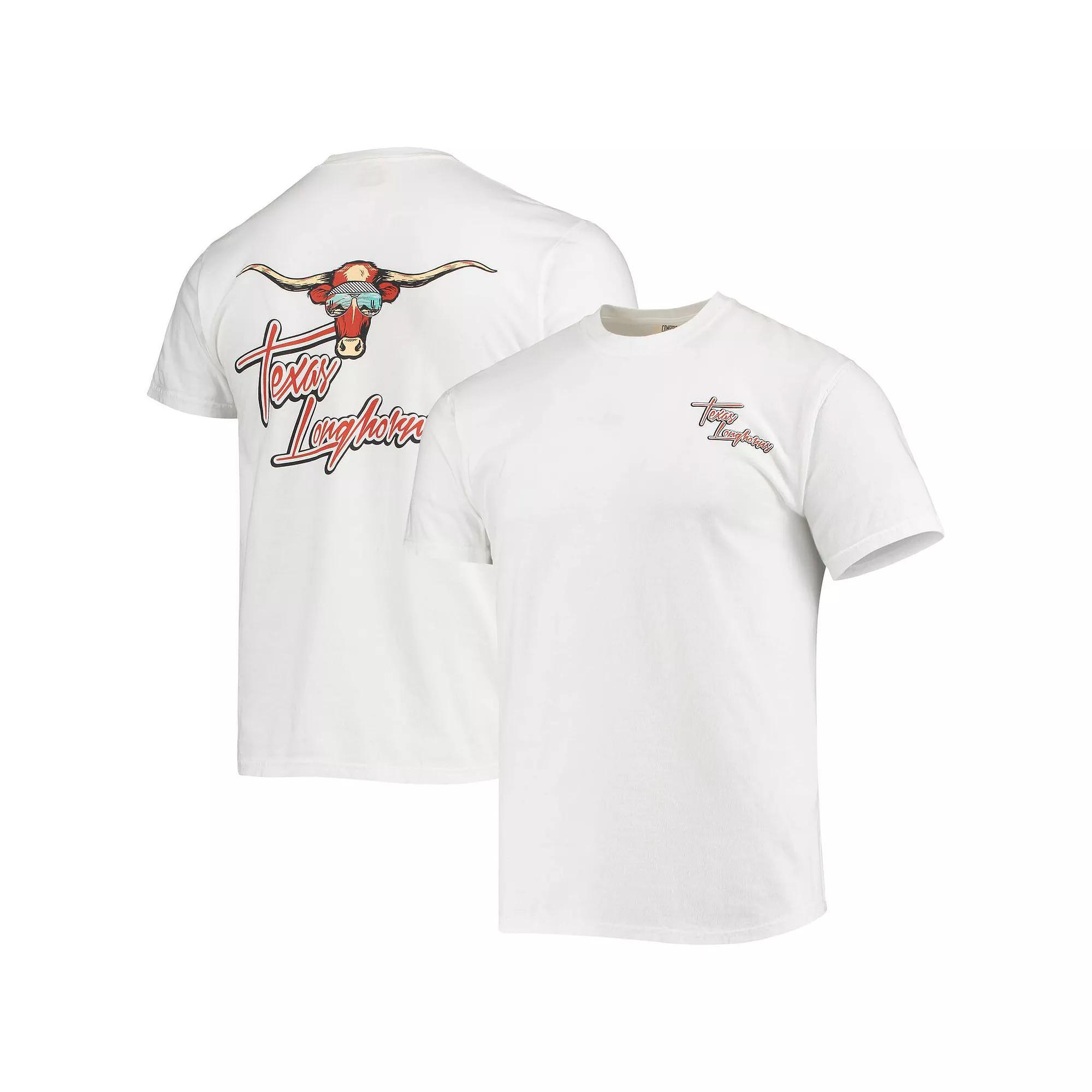 Men's White Texas Longhorns Mascot Bandana T-Shirt, Size: XL Product Image
