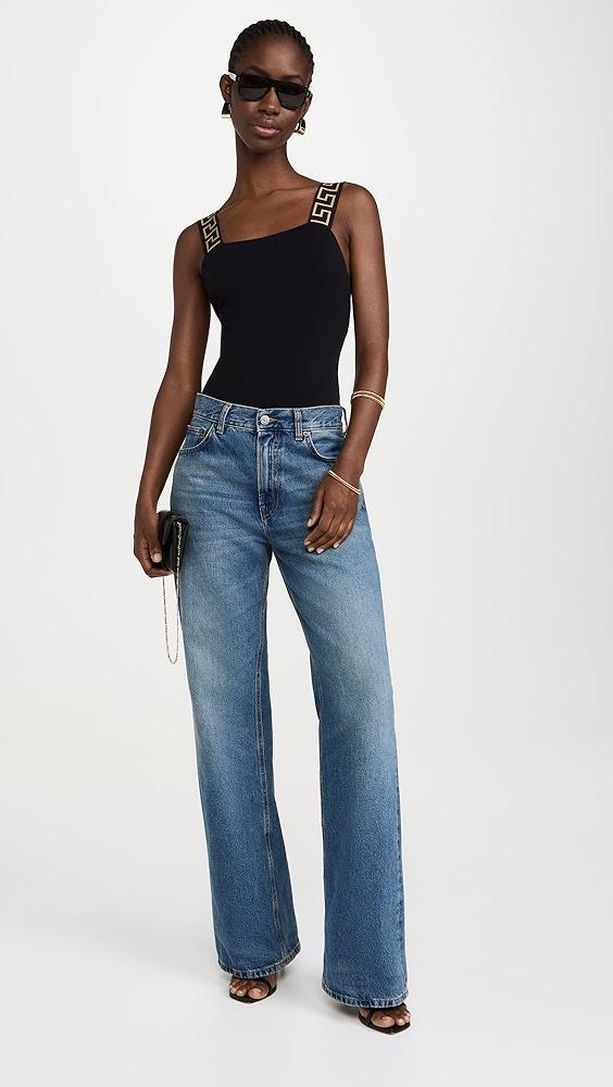 Versace Topeka Jersey Bi-Stretch Bodysuit | Shopbop Product Image