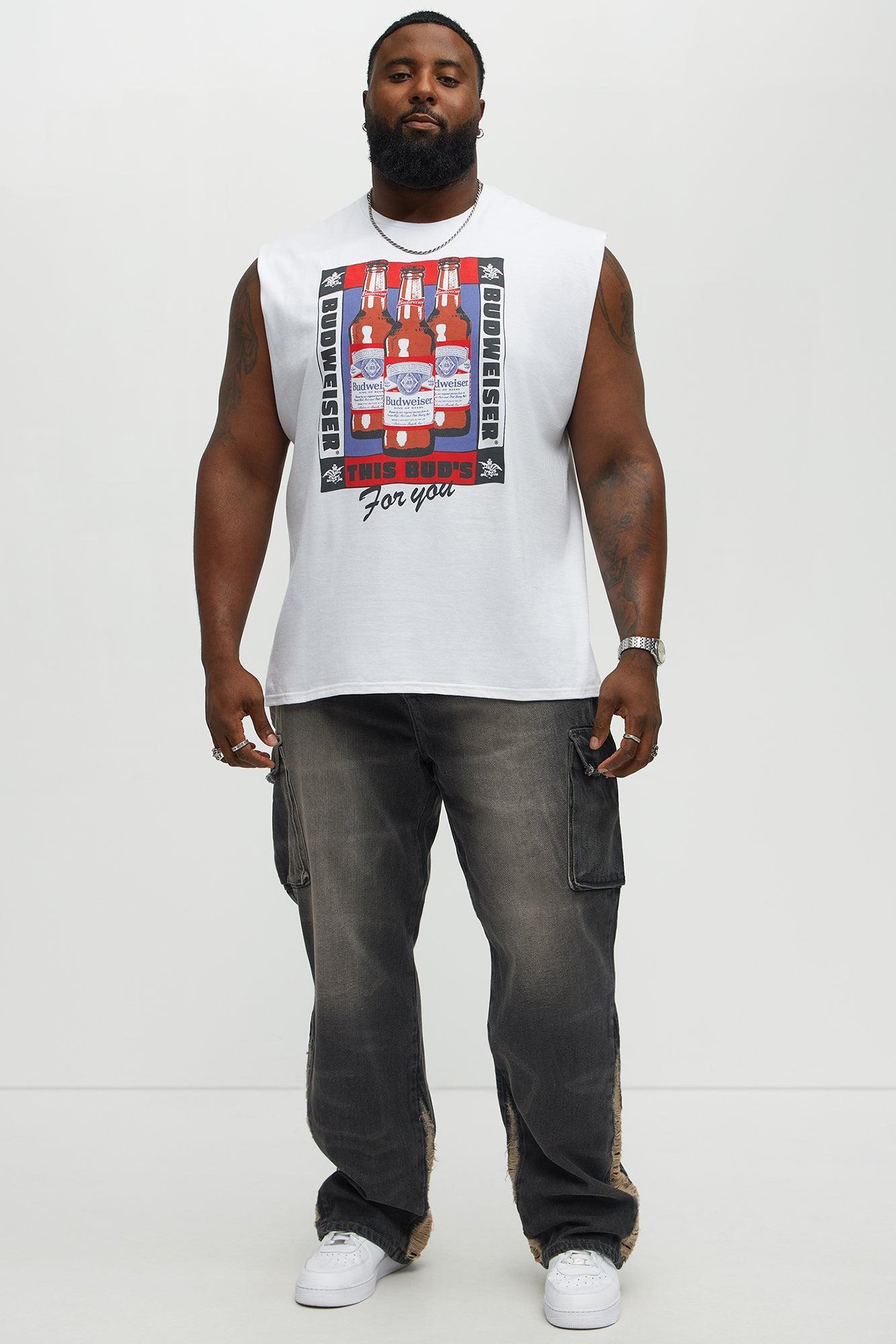 Budweiser For You Muscle Tee - White Product Image