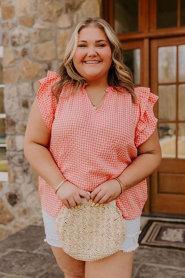 Picnic In The Park Gingham Top Curves Product Image