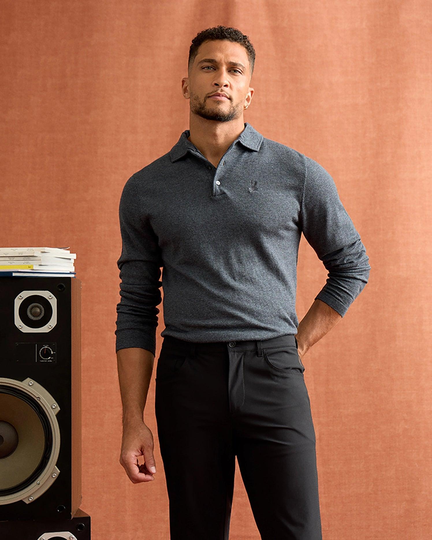 MENS BRADSHAW POLO SWEATER - B6E835D200 Male Product Image