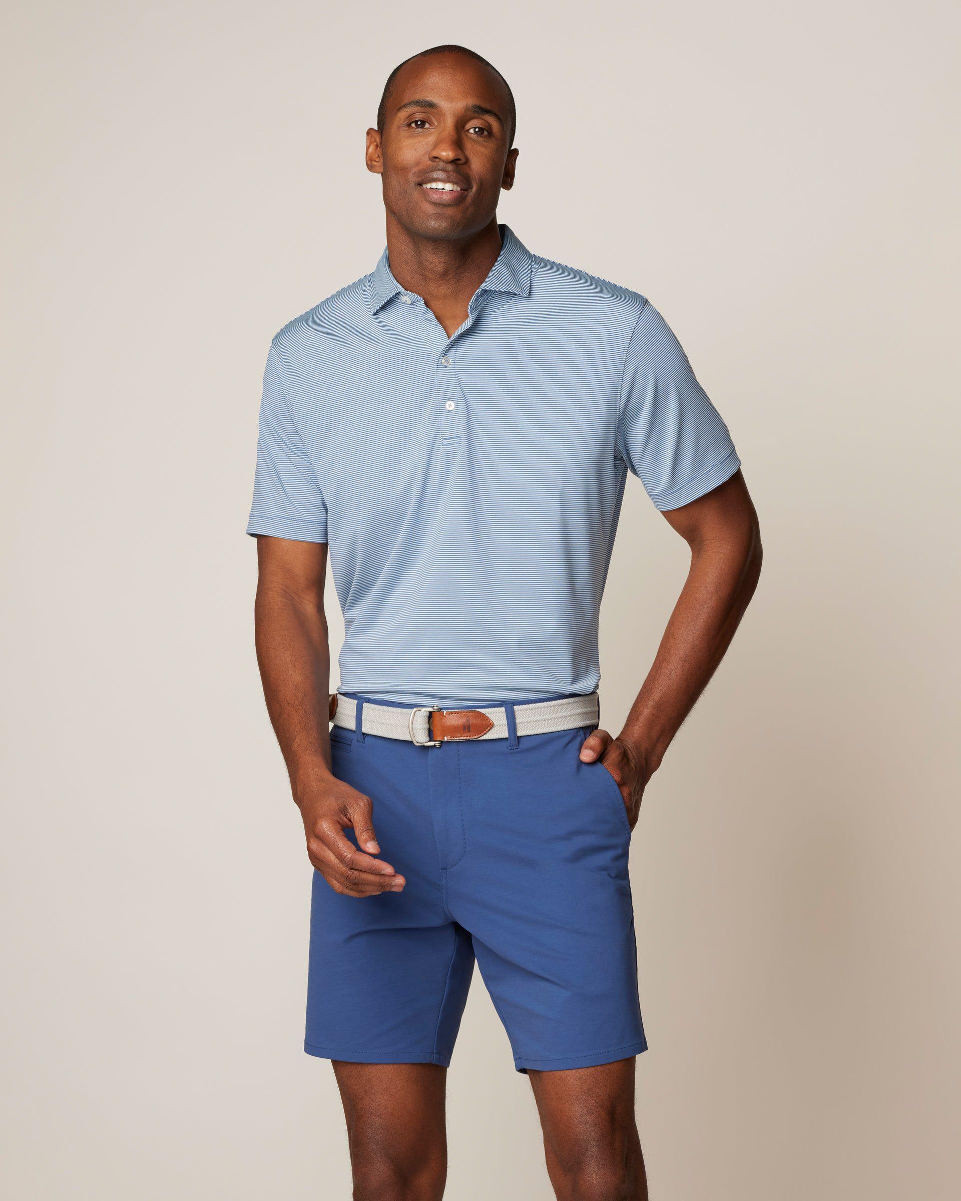 New York Rangers Lyndonn Striped Jersey Performance Polo Product Image