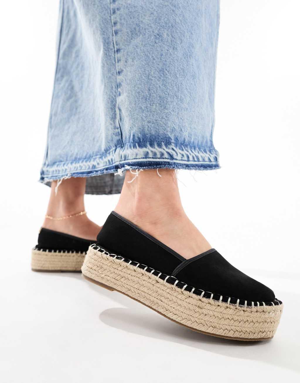 ASOS DESIGN Journal flatform espadrilles Product Image