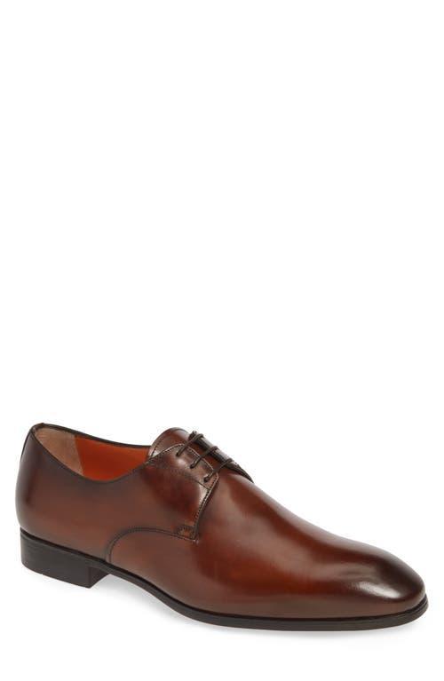 Santoni Mens Induct Lace Up Derby Dress Shoes Product Image