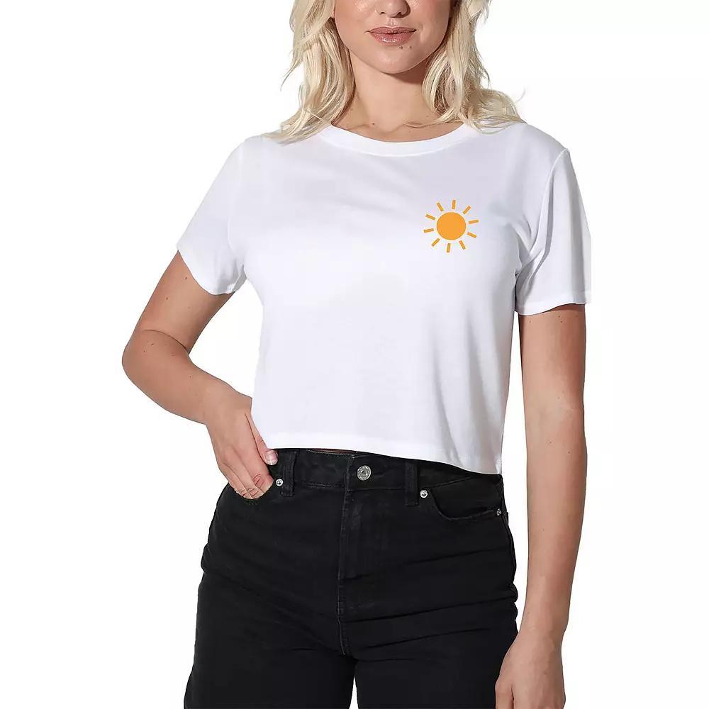 Women's Suburban Riot Lemondrop Martini Crop Tee, Girl's, Size: XS, White Product Image