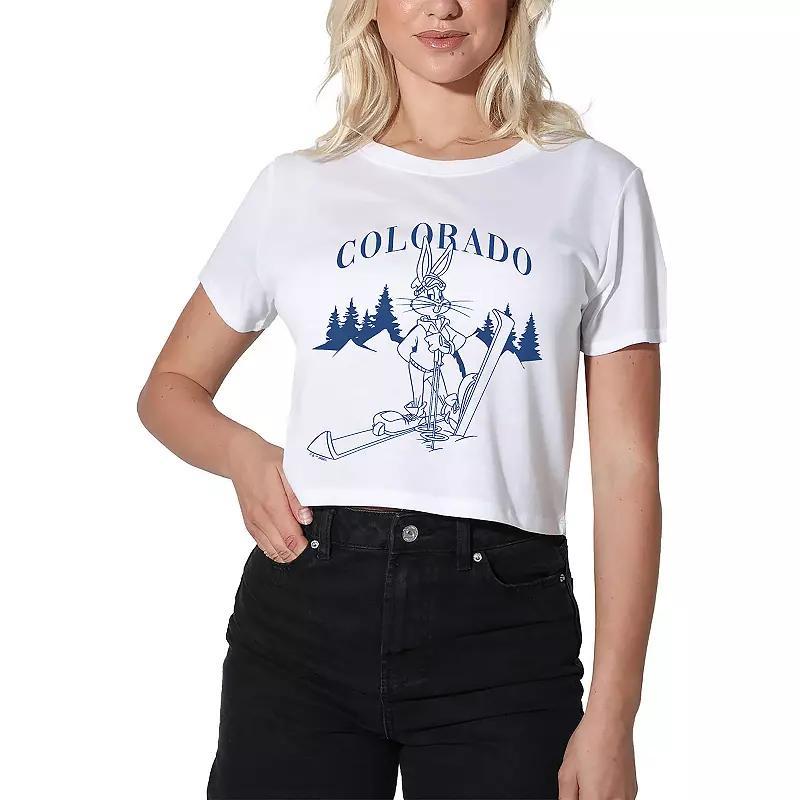 Women's Suburban Riot Lemondrop Martini Crop Tee, Girl's, Size: XS, White Product Image