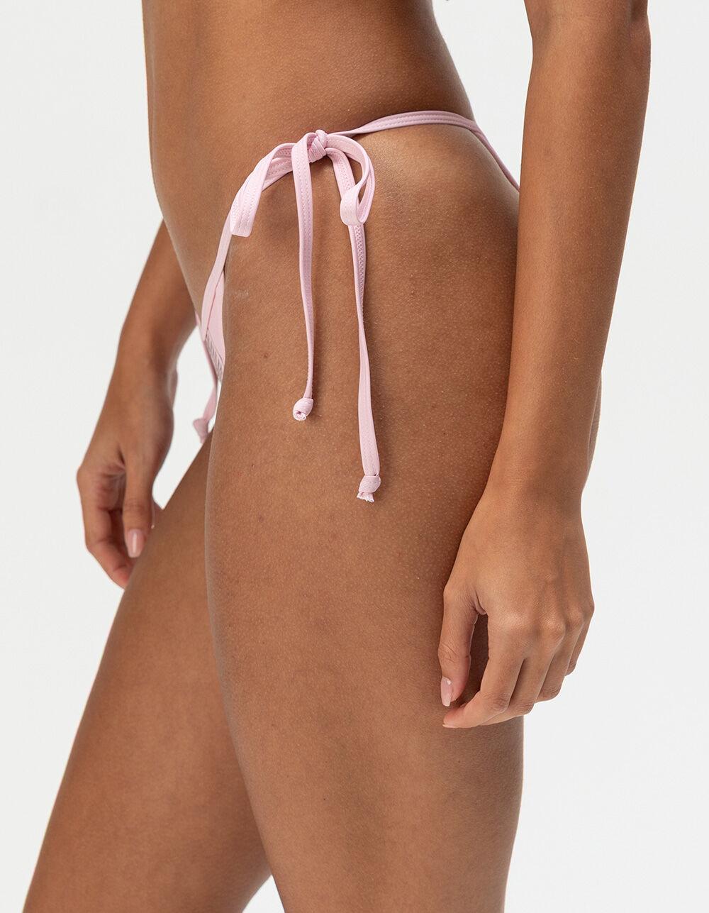 ED HARDY Mary Tie Side Bikini Bottoms - PINK Product Image
