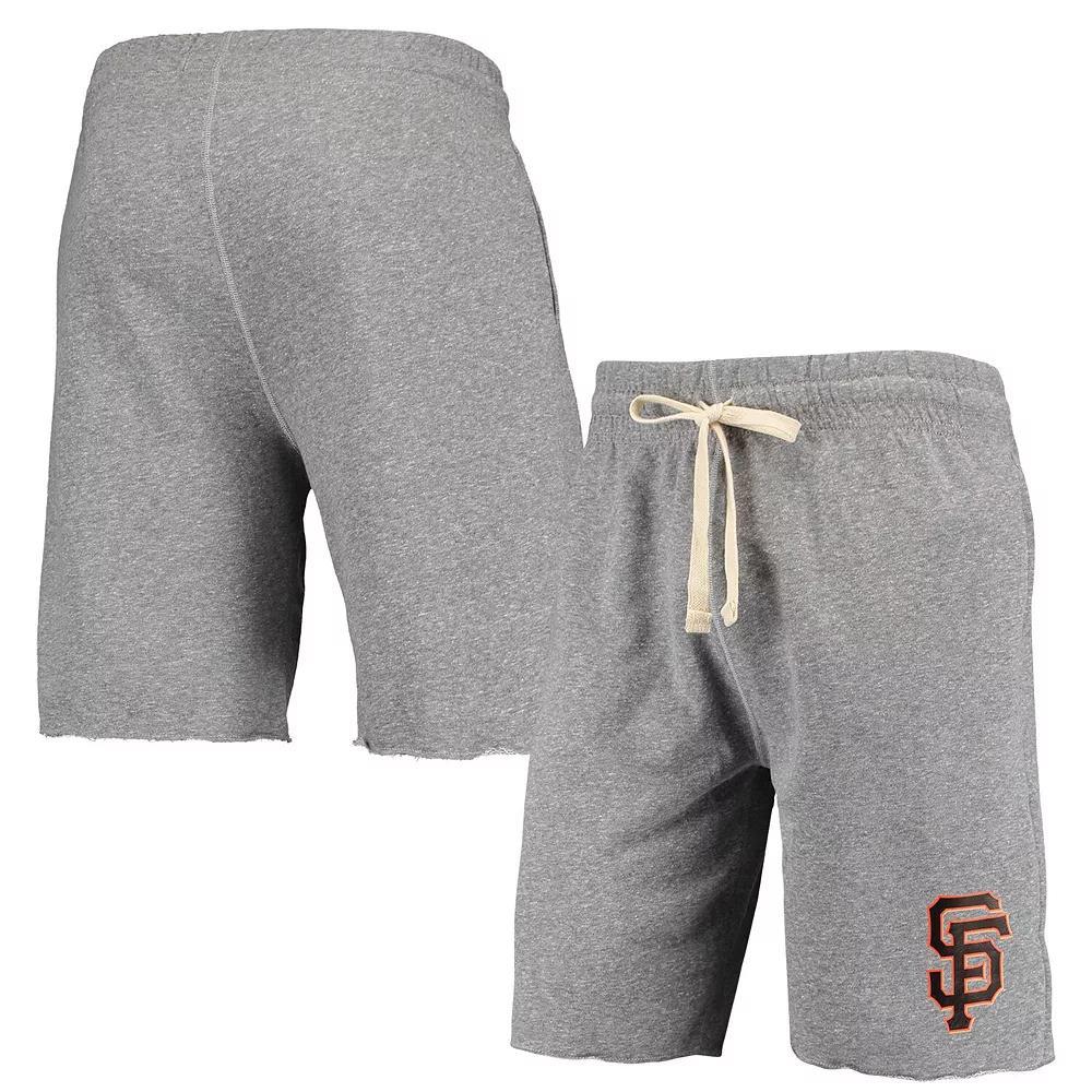 Men's Concepts Sport Gray San Francisco Giants Mainstream Terry Tri-Blend Shorts, Size: Small, Grey Product Image
