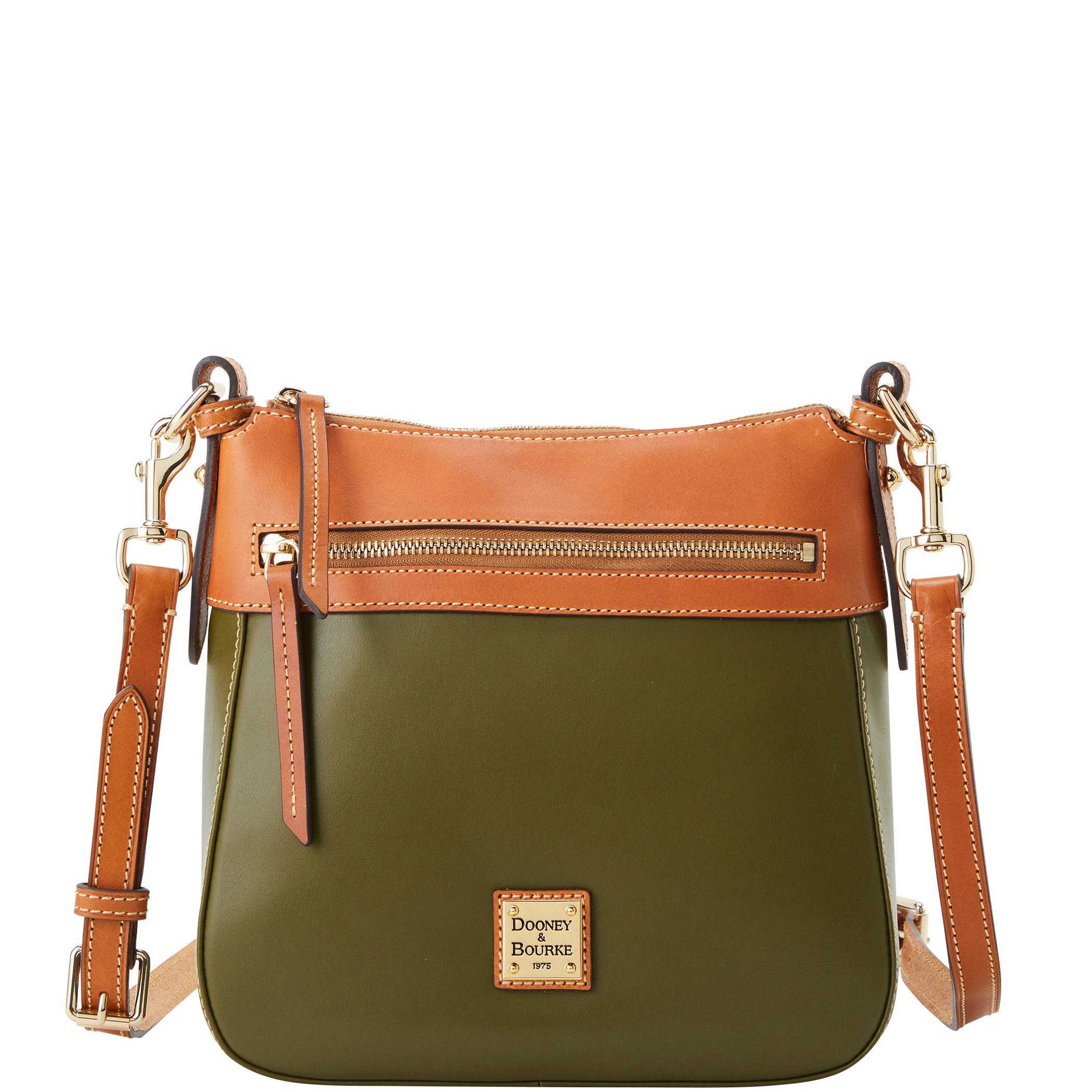 Dooney & Bourke Womens Wexford Leather Crossbody 25 Bag in Olive Product Image