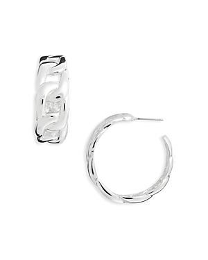 Kenneth Jay Lane Link Hoop Earrings Product Image