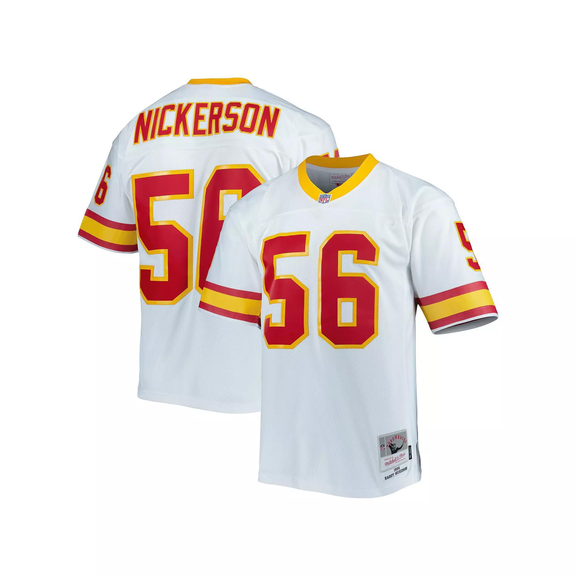 Men's Mitchell & Ness Hardy Nickerson White Tampa Bay Buccaneers 1996 Legacy Replica Jersey, Size: Large Product Image