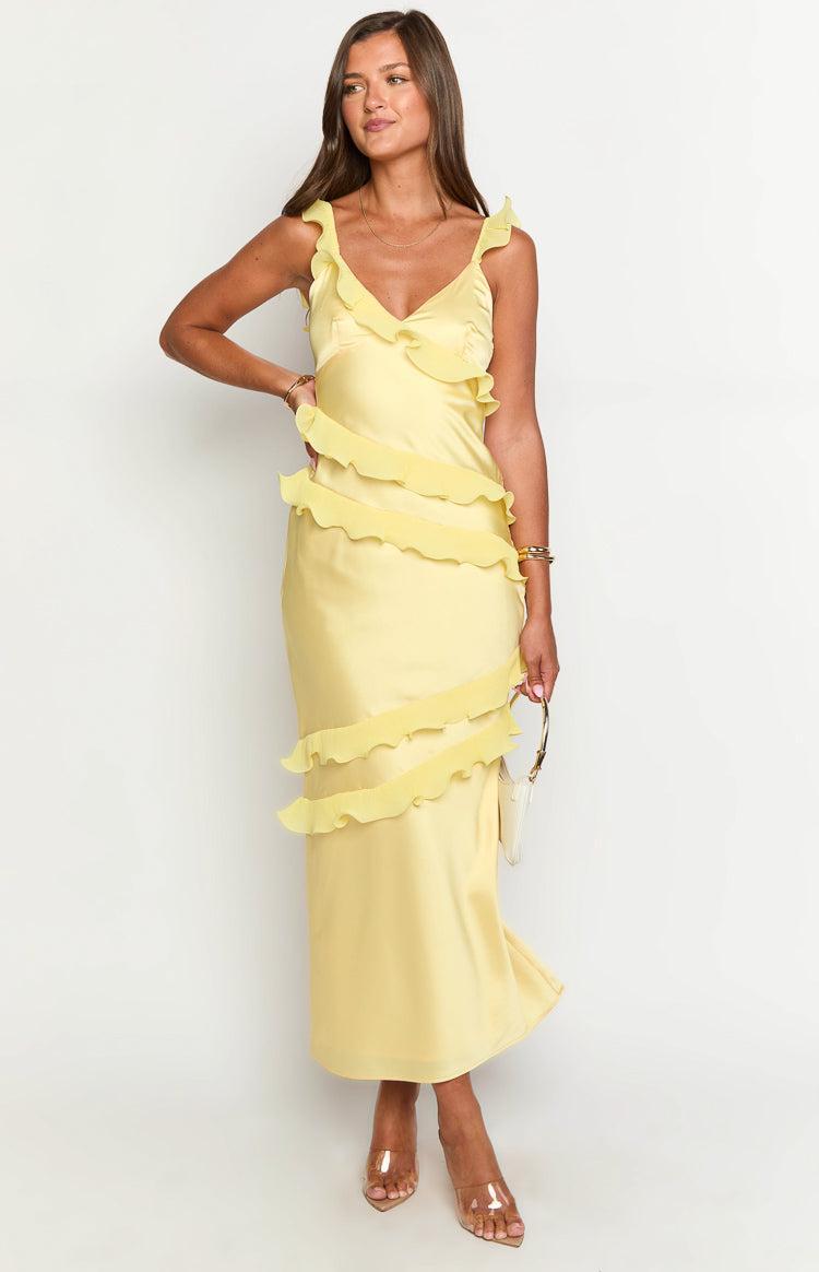 Evan Yellow Maxi Dress Product Image