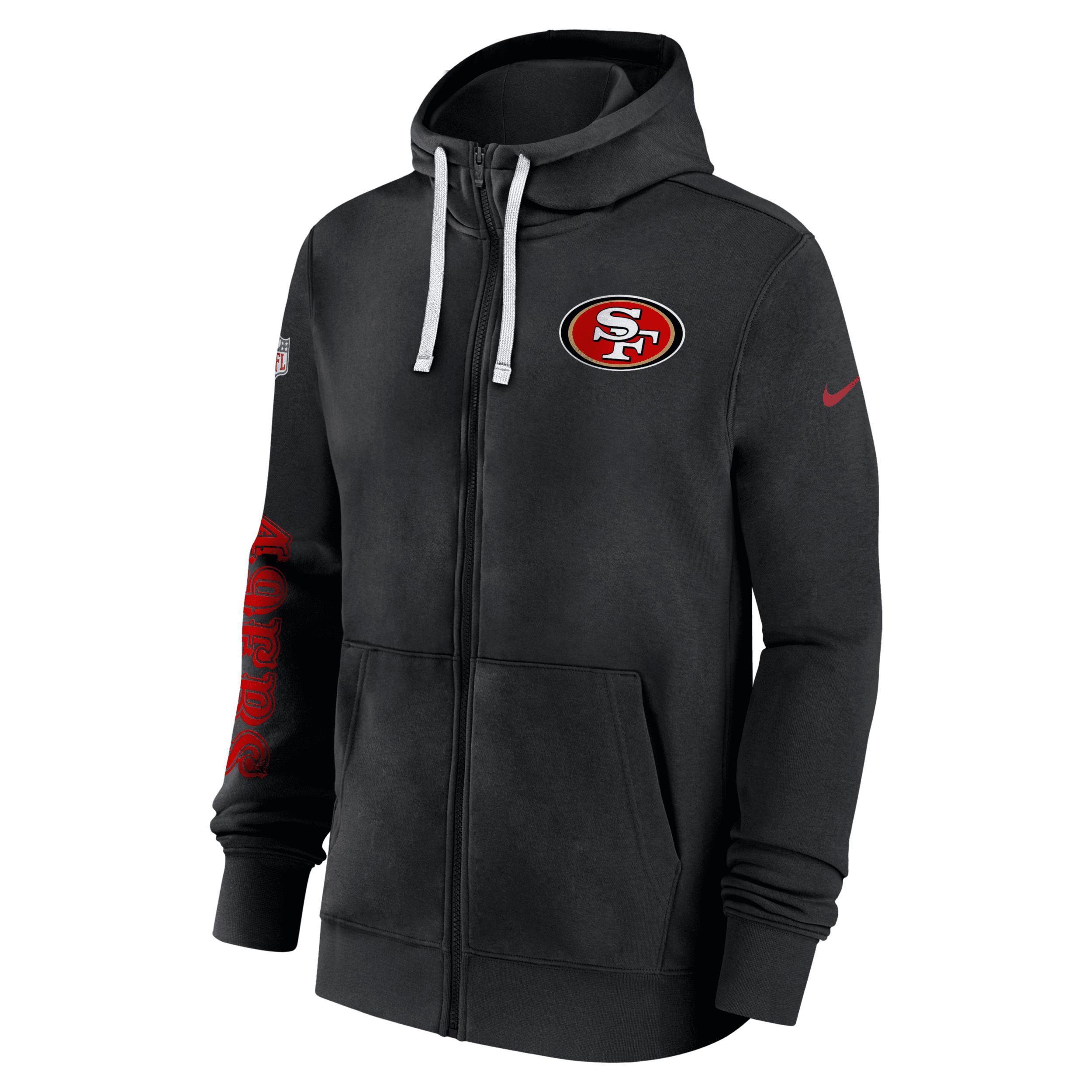 San Francisco 49ers Sideline Team Issue Club Nike Men's Full Zip Hoodie Product Image