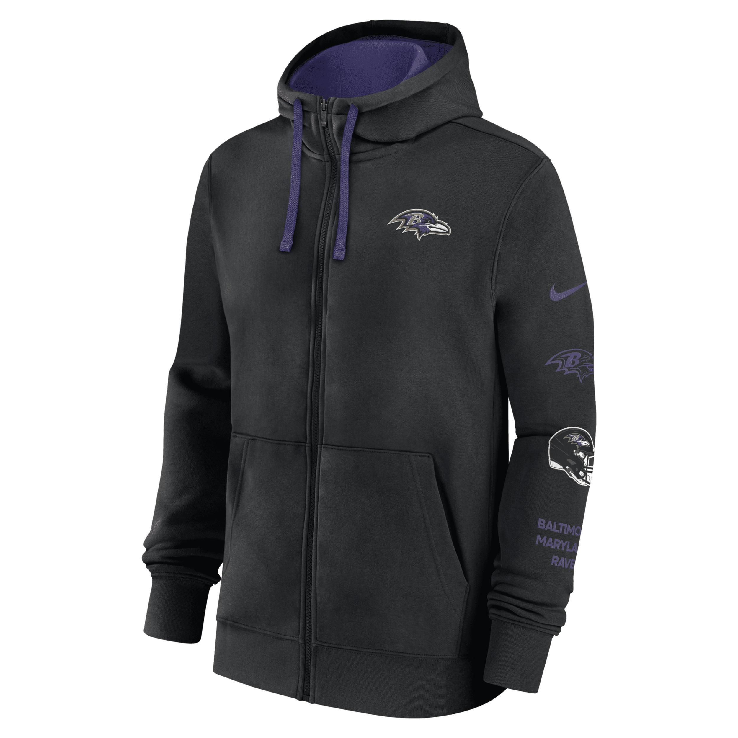 Buffalo Bills Club Nike Mens NFL Full-Zip Hoodie Product Image