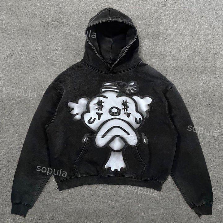 Sopula Child Of God Print Acid Washed Hoodie Product Image