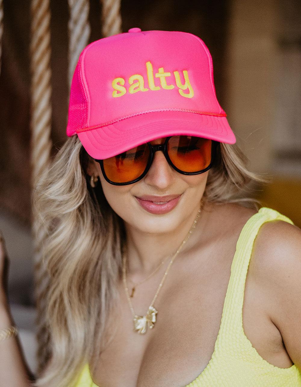 KATYDID Salty Foam Trucker Cap - NEON HOT PINK Product Image