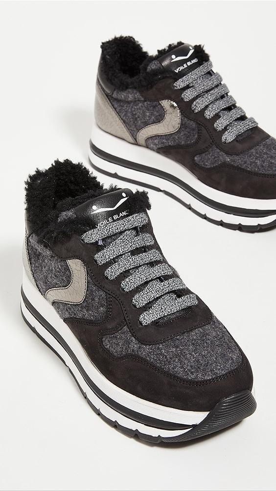 Voile Blanche Maran Shearling Platform Sneakers | Shopbop Product Image