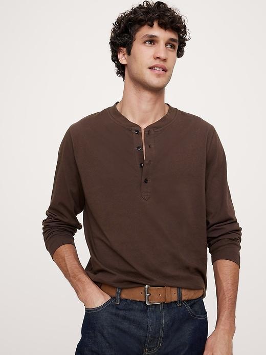 Soft Wash Henley T-Shirt Product Image