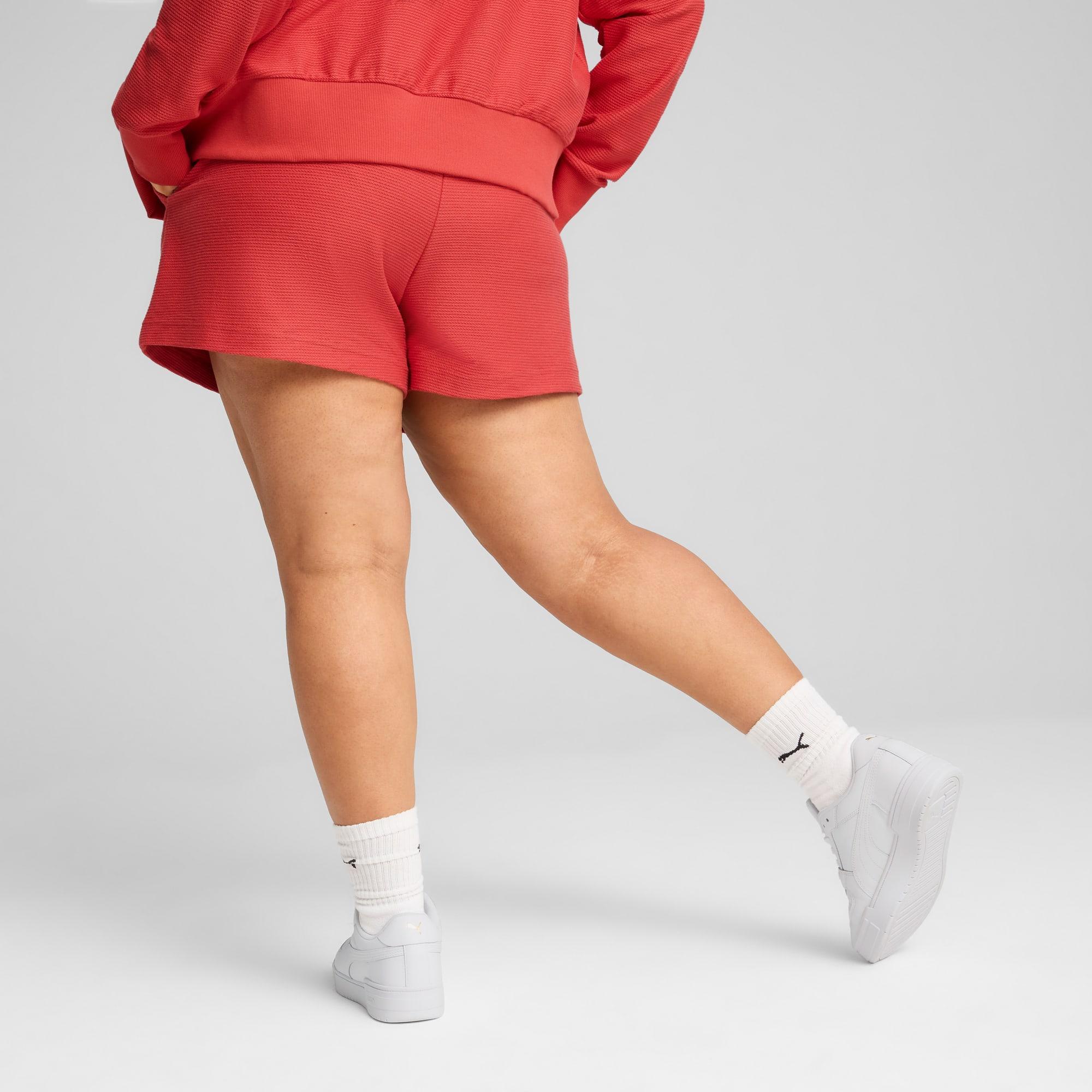 PUMA Premium Essentials A-Line Women's 4" Jacquard Shorts Product Image
