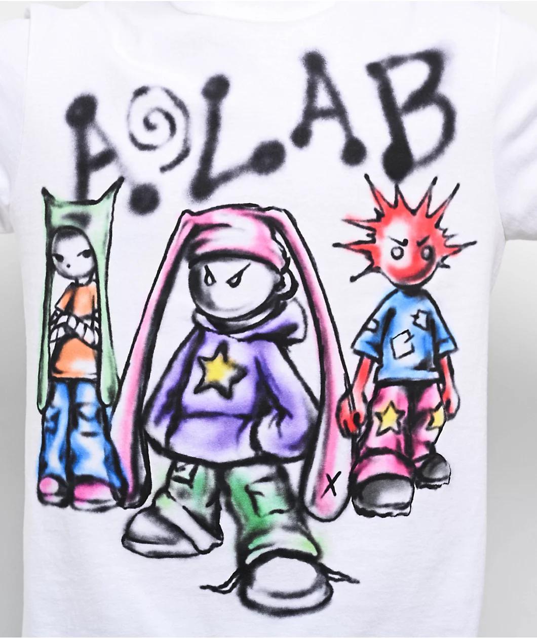 A.LAB Pozer White Long Sleeve T-Shirt Product Image