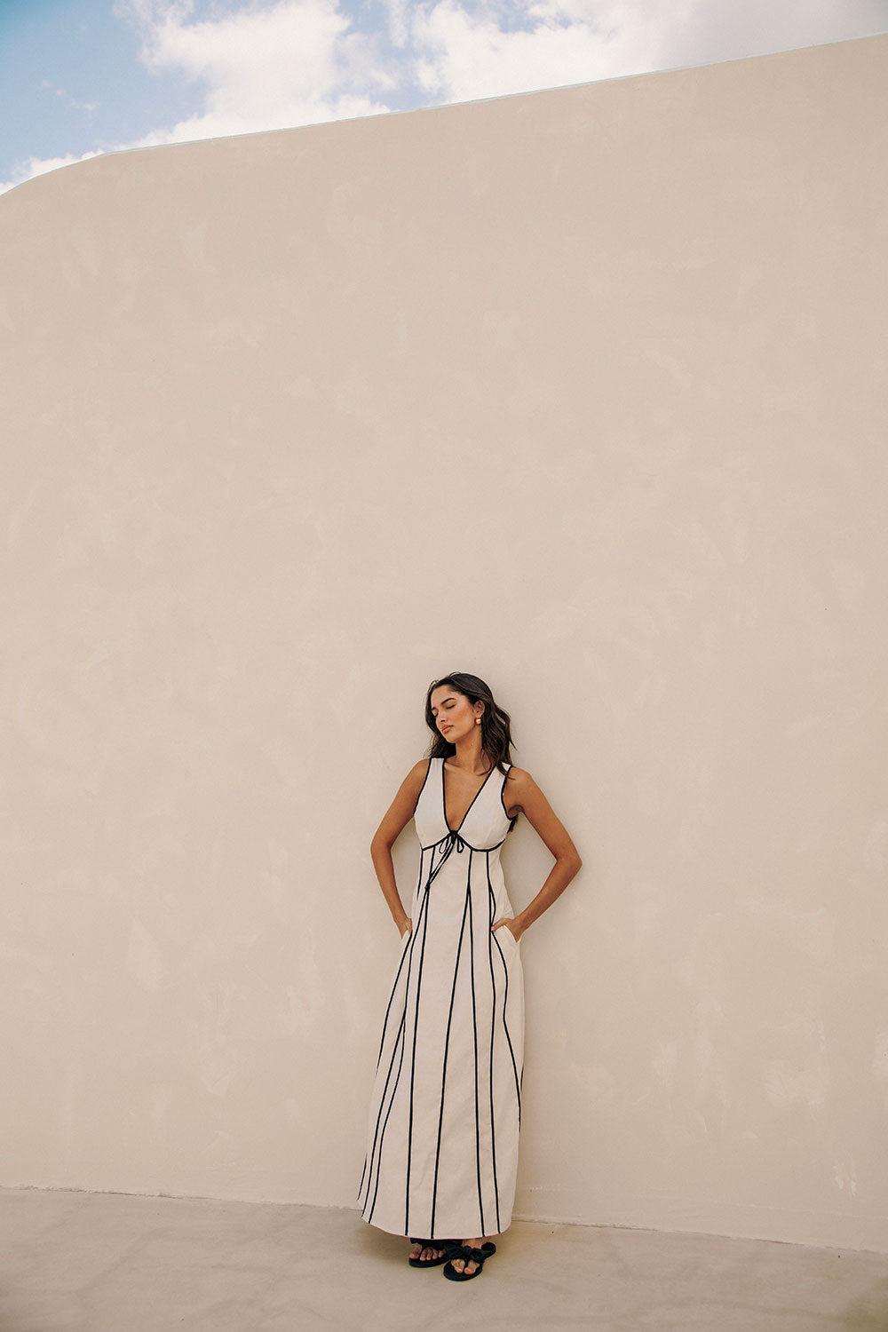 Maylin Dress - Cream Product Image